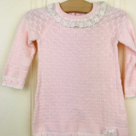 3-6 month sweater dress an bonnet set - Picture 5 of 7